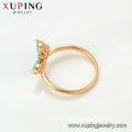 15099 Simple design fashion style women jewelry butterfly shape ice stone ring promote price for wholesale